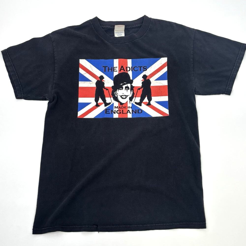 the ADICTS Made In England Like Clockwork World Tour 2003 Shirt Punk Band Medium